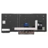 Teclado com fios Lenovo CMFL-CS20 layout nórdico, preto com teclas azuis