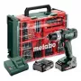 Berbequim de punho de pistola Metabo SB 18 Set 1600 rpm 1,3 kg