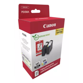 Cartucho de tinta Canon PG-585/CL-586 PVP 2 unidades original preto, ciano, magenta, amarelo
