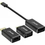 Conjunto de conversor de vídeo USB InLine 6-em-1, 4K/60Hz preto