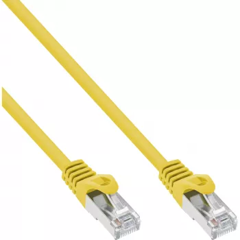 Cabo de rede InLine F/UTP Cat.5e amarelo 5m