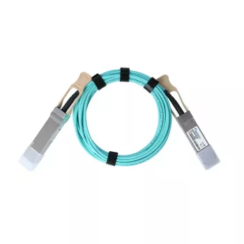 Cabo de fibra ótica InfiniBand BlueOptics 15 m QSFP cor aqua