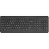 Teclado de membrana sem fios tamanho completo HP 220 – preto, RF 2,4 GHz, recetor USB-A, QWERTY, teclado numérico, pilha AAA