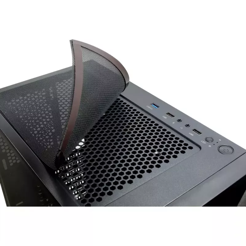 Caixa de PC Inter-Tech IT-3306 CAVY Torre preta