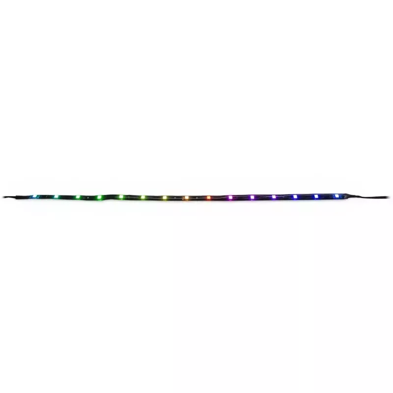 Inter-Tech Argus RS-04 conjunto de ventoinhas RGB, 3x 120 mm com fita LED de 50 cm e telecomando, preto