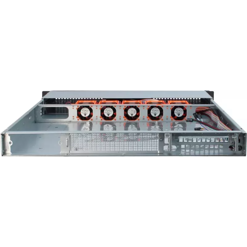 Caixa de servidor Inter-Tech 1U-10265 Rack preta