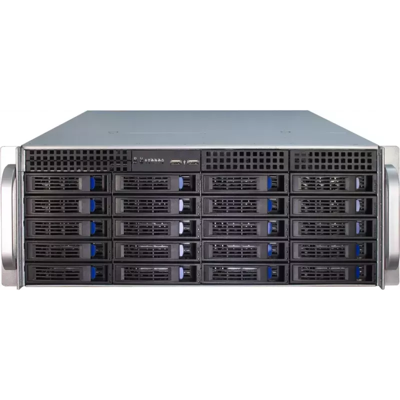 Caixa de servidor Inter-Tech IPC 4U-4420 Rack azul