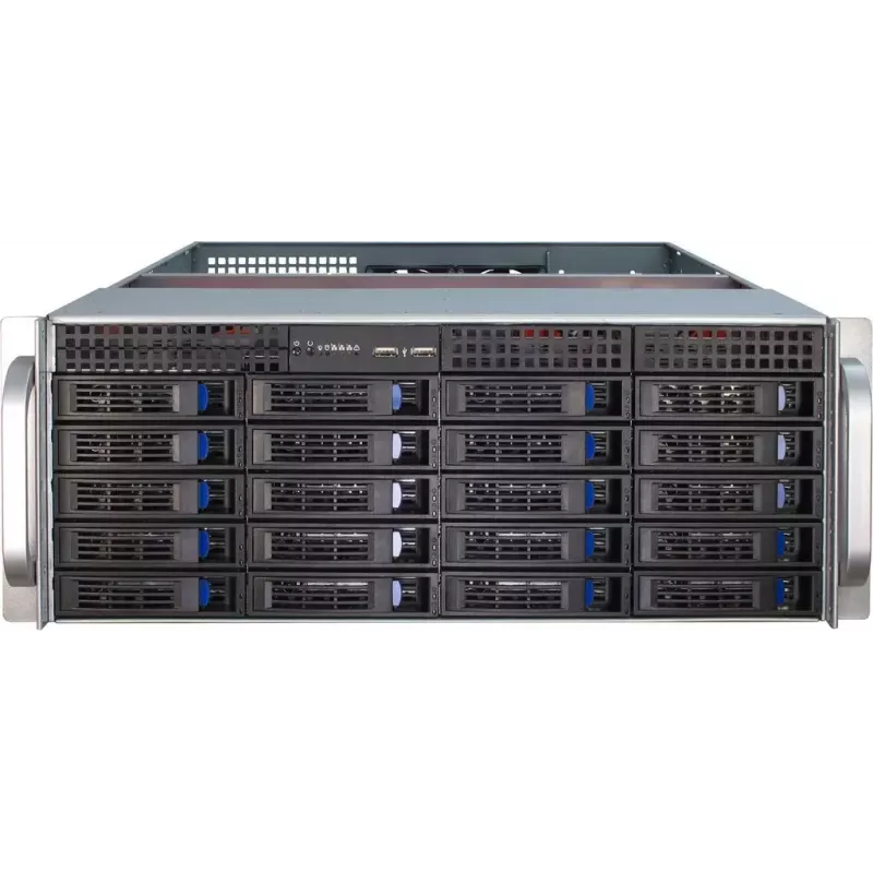 Caixa de servidor Inter-Tech IPC 4U-4420 Rack azul