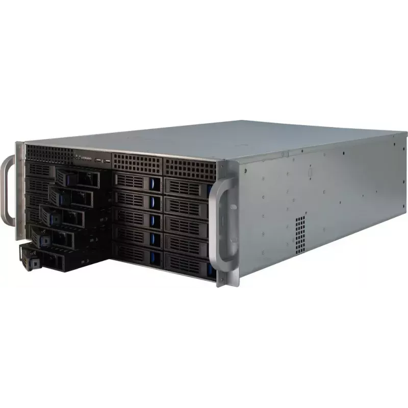 Caixa de servidor Inter-Tech IPC 4U-4420 Rack azul