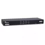 Switch KVM Inter-Tech AS-9108HA para montagem em rack preto
