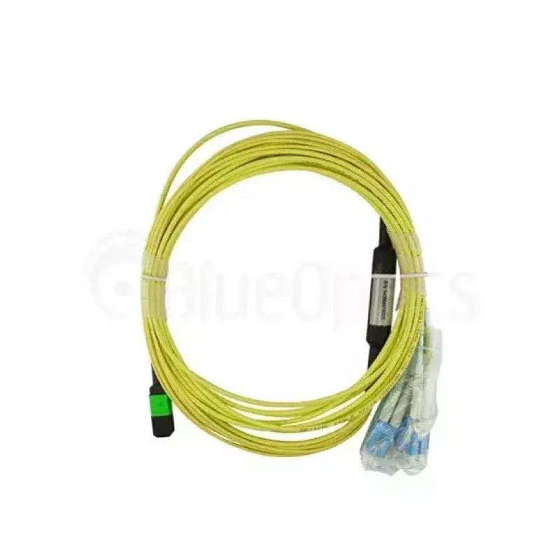 Cabo de fibra ótica InfiniBand BlueOptics 5 m MTP 4x LC verde