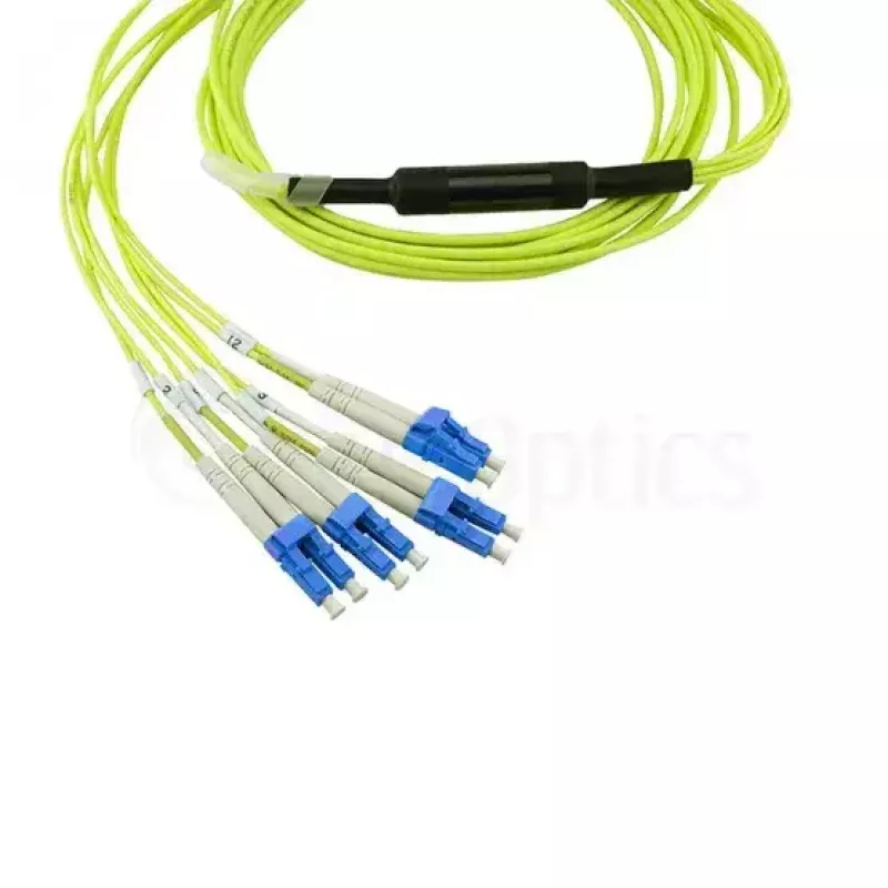 Cabo de fibra ótica InfiniBand BlueOptics 5 m MTP 4x LC verde
