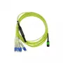 Cabo de fibra ótica InfiniBand BlueOptics 5 m MTP 4x LC verde
