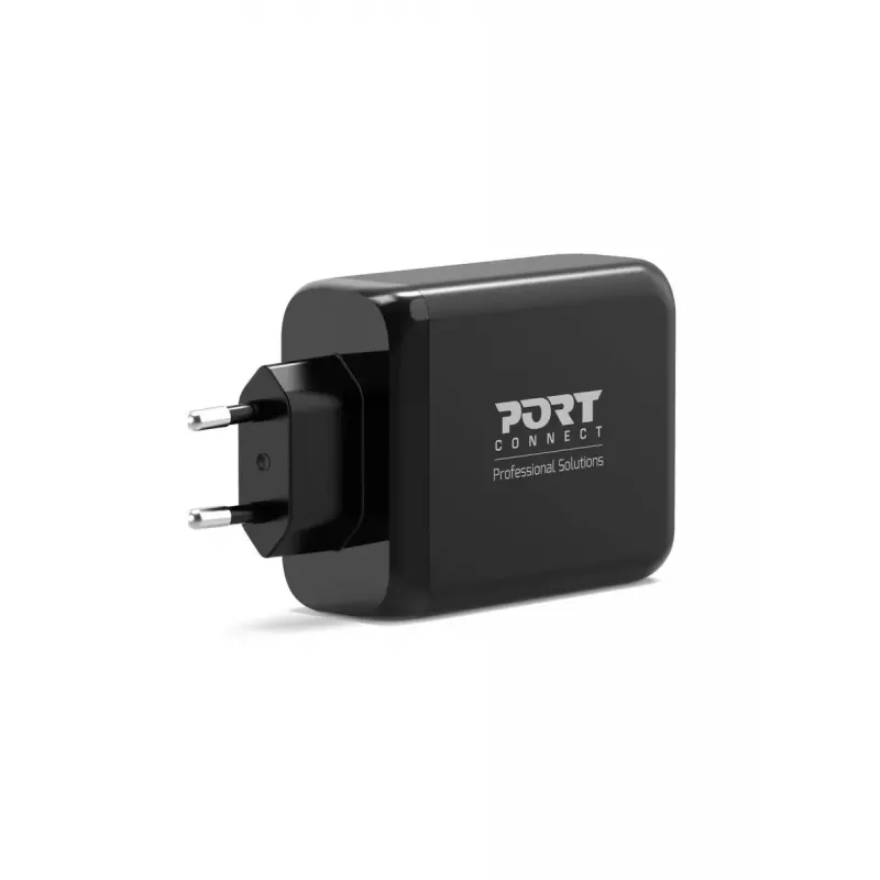 Carregador para dispositivos móveis Port Designs 900107-EU AC carregamento rápido preto