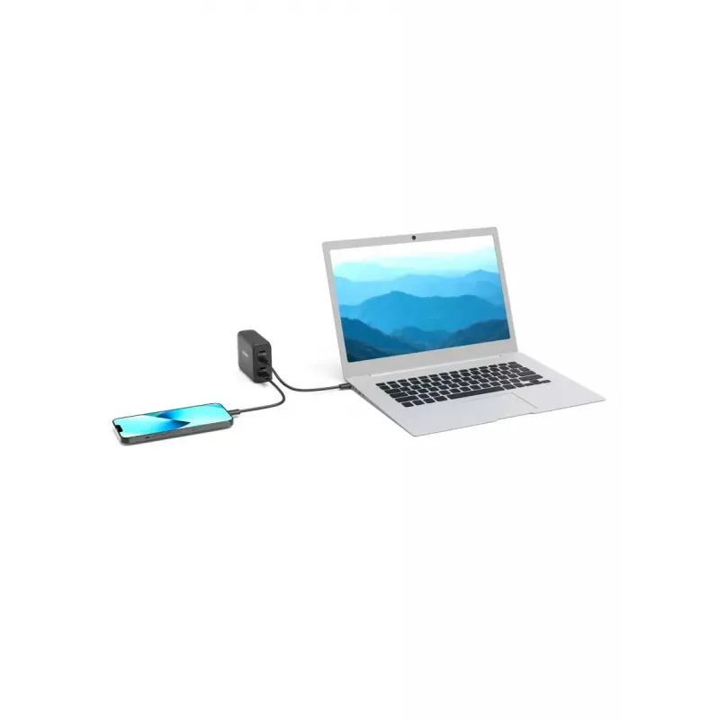Carregador para dispositivos móveis Port Designs 900107-EU AC carregamento rápido preto