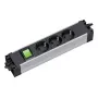 Régua de tomadas Bachmann STEP ALU 3x tomadas, 1x interruptor, caixa de alumínio, 230V 16A, IP20