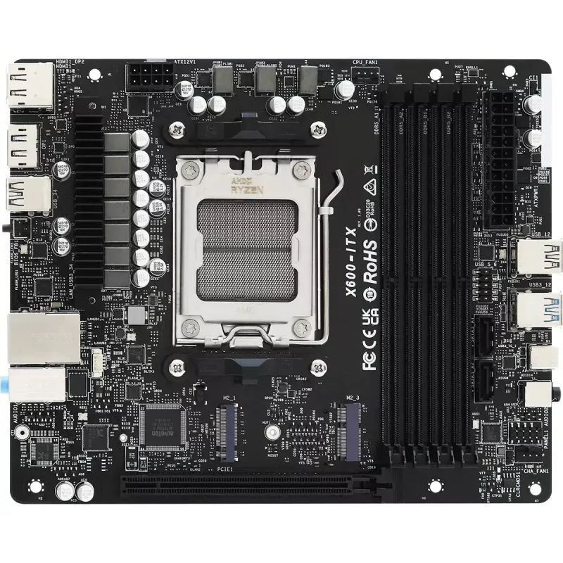 Barebone PC ASRock DeskMeet X600 Desktop preto