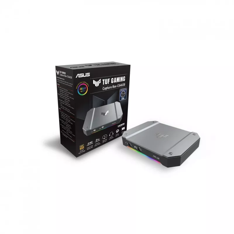 Dispositivo de captura de vídeo ASUS TUF GAMING CAPTURE BOX-CU4K30 USB 3.2 Gen 1 (3.1 Gen 1)