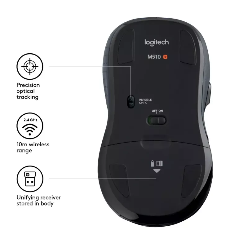Rato Logitech M510 RF Wireless