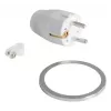 Tomada de mesa embutida Bachmann PIX com cabo de alimentação de 2 m, branco, Ø 6,8 cm, altura 50 mm