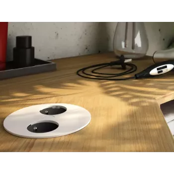 Extensão de energia Bachmann Twist 2 m 2 tomadas AC Interior Branco