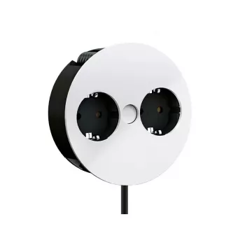 Extensão de energia Bachmann Twist 2 m 2 tomadas AC Interior Branco