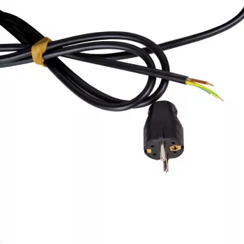Cabo de extensão Bachmann CASIA 2 2m 3 tomadas Interior Preto