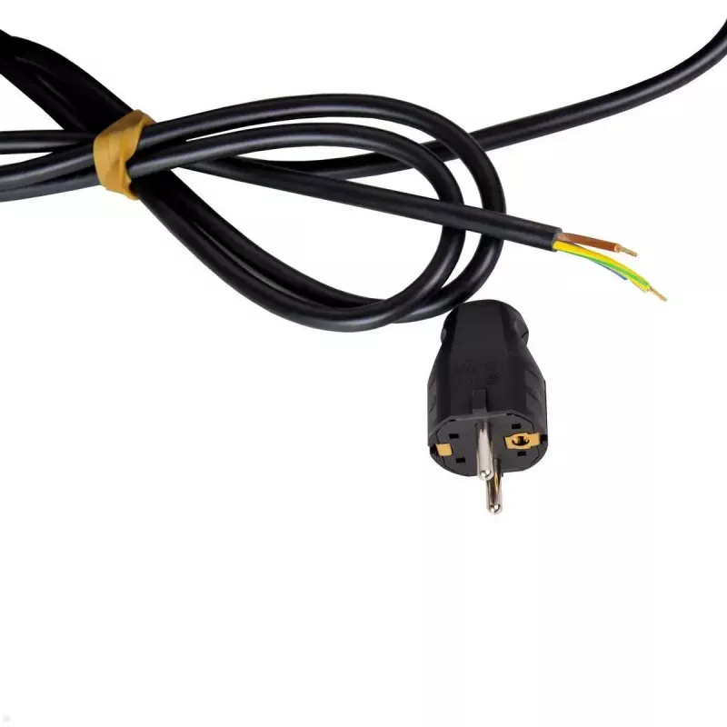 Cabo de extensão Bachmann CASIA 2 2m 3 tomadas Interior Preto