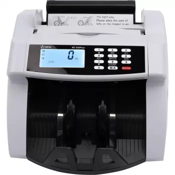 Máquina de contar notas Olympia NC 520 plus largura 265 mm profundidade 275 mm altura 168 mm