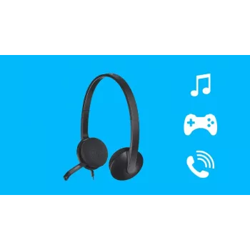 Headset USB Logitech H340 para computador