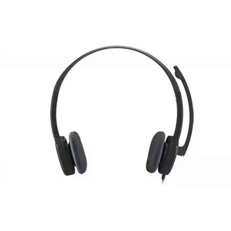 Logitech H151 auscultadores estéreo com microfone com cancelamento de ruído, com fios, preto