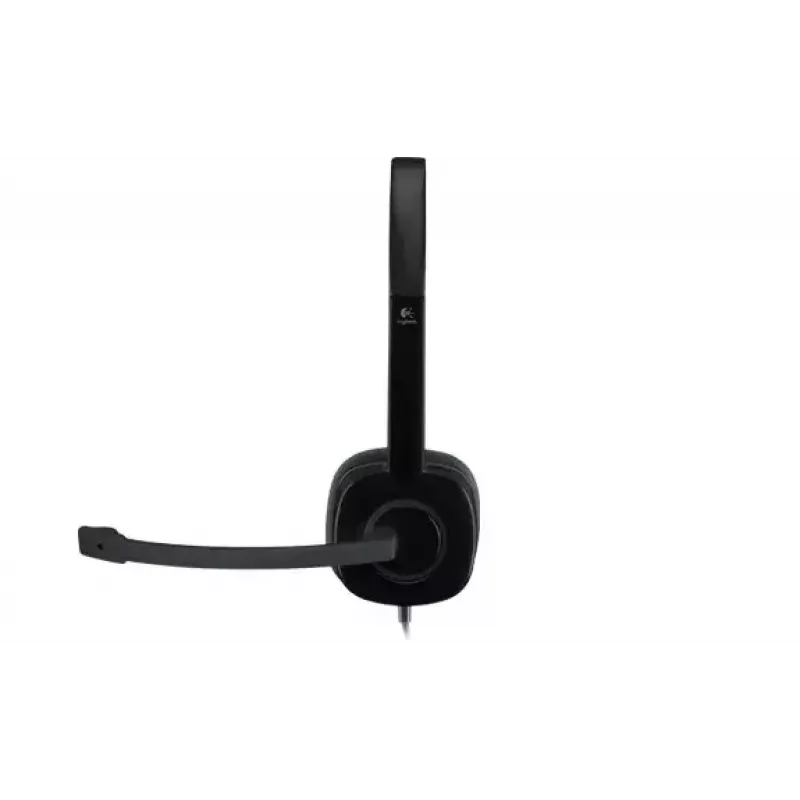 Logitech H151 auscultadores estéreo com microfone com cancelamento de ruído, com fios, preto