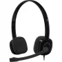 Logitech H151 auscultadores estéreo com microfone com cancelamento de ruído, com fios, preto