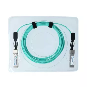 Cabo InfiniBand/fibra ótica BlueOptics 7 m SFP28 cor aqua