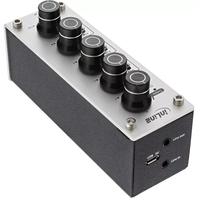 InLine AmpEQ móvel, pré-amplificador e amplificador para auscultadores Tri-Tone Hi-Res AUDIO, 3,5 mm estéreo