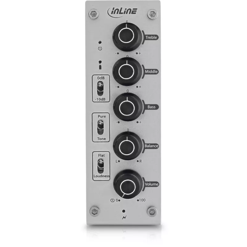 InLine AmpEQ móvel, pré-amplificador e amplificador para auscultadores Tri-Tone Hi-Res AUDIO, 3,5 mm estéreo