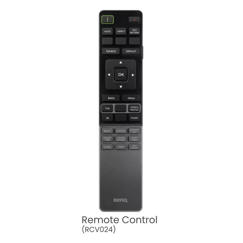 Projetor BenQ W5850 com lente padrão 2600 ANSI lúmenes DLP UHD 4K (3840x2160) 3D preto