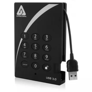 Disco externo Apricorn 500GB USB 3.2 Aegis Padlock