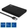 Caixa HDD/SSD ACT 2,5 polegadas SATA sem parafusos USB 3.2 Gen1