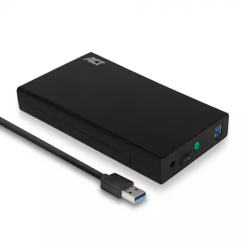 Caixa HDD/SSD ACT AC1405 3,5 polegadas SATA USB 3.2 Gen1 preto