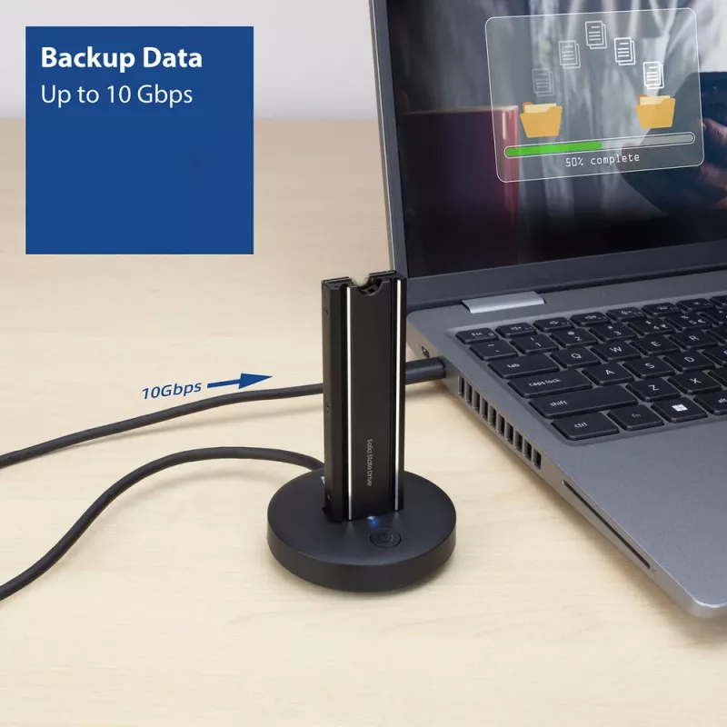 Docking station ACT M.2 NVMe/PCIe SSD USB-C 3.2 Gen2 preto