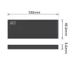 Caixa SSD ACT M.2 USB 3.2 Gen1 preto 5 Gbit/s