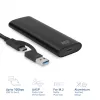 Caixa SSD ACT AC1615 USB-C M.2 NVMe PCIe 10 Gbit/s preto