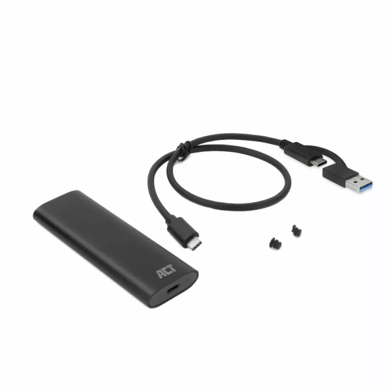 Caixa SSD ACT AC1615 USB-C M.2 NVMe PCIe 10 Gbit/s preto