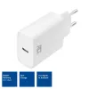 Carregador compacto ACT USB-C 20W carregamento rápido interior universal branco