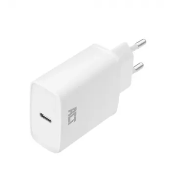 Carregador compacto ACT USB-C 20W carregamento rápido interior universal branco