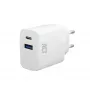 Carregador ACT USB-C e USB-A 20 W com Power Delivery PPS, Quick Charge, GaNFast