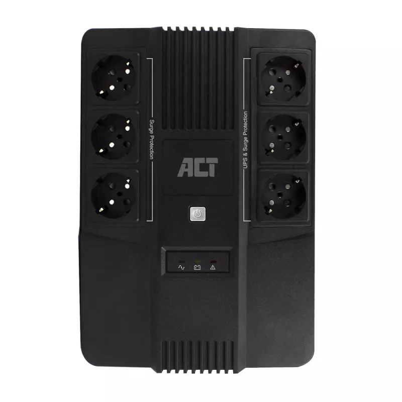 UPS ACT Line Interactive 600 VA - com tomadas com contacto de proteção