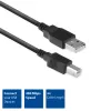 Cabo de ligação ACT USB 2.0 macho A - macho B 3 metros