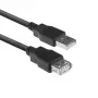 Cabo de extensão ACT USB 2.0 macho A - fêmea A 1,8 metros, saco zip